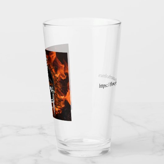 Flicker & Flame - Hunter Holmes Pint/Shaker Glass Glas (Links)