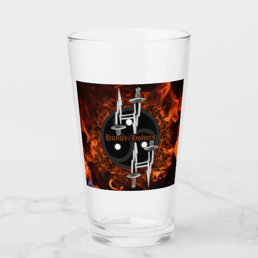 Flicker & Flame - Hunter Holmes Pint/Shaker Glass Glas (Voorkant)