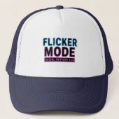 Flicker Mode Trucker Hat - Esthetisch & Vet Trucker Pet (Voorkant)