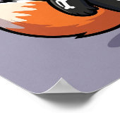 Flicker the Fox beroemd gemaakt door Halloween Ske Poster (Hoek)