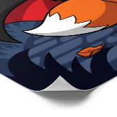 Flicker the Fox beroemd gemaakt door Halloween Vam Poster (Hoek)