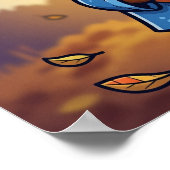 Flicker the Fox beroemd gemaakt door Halloween Wiz Poster (Hoek)