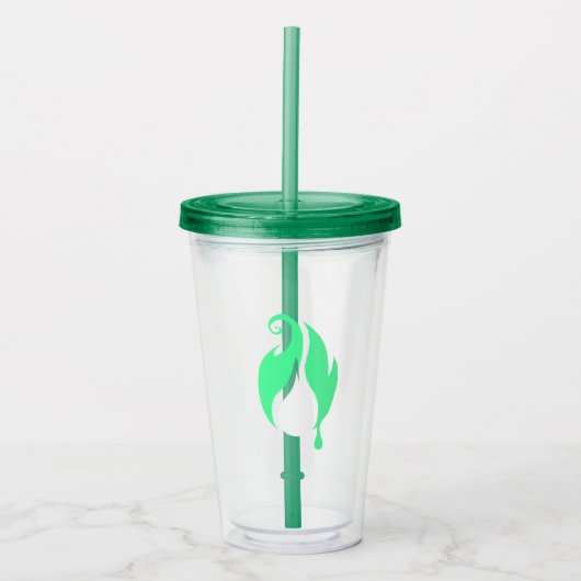 Flickerfluid™ Bekerglas Acryl Drinkbeker (Voorkant)