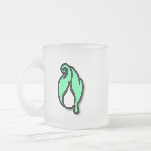 Flickerfluid™ Frosted Mug Matglas Koffiemok (Links)