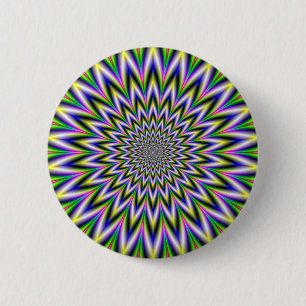 Flickering Star Ronde Button 5,7 Cm