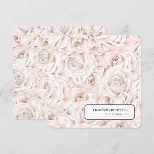 Flickermuse Flat Thank You Card Bedankkaart (Voorkant / Achterkant)