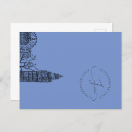 Flickermuse Floral Tone Sketch Briefkaart