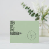 Flickermuse London Color Tone Sketch Briefkaart (Staand voorkant)