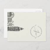 Flickermuse Mocha Mousse Tone Sketch Briefkaart (Voorkant / Achterkant)