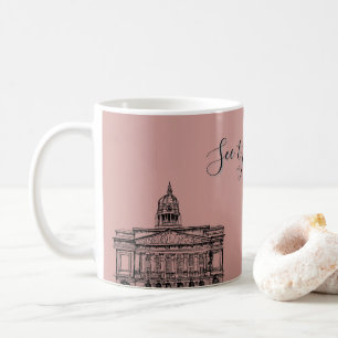 Flickermuse Nottingham Floral Tone Sketch Koffiemok