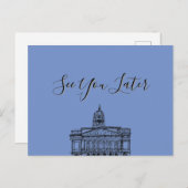 Flickermuse Nottingham Mocha Mousse Tone Sketch Briefkaart (Voorkant / Achterkant)