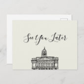 Flickermuse Nottingham Mocha Mousse Tone Sketch Briefkaart (Voorkant / Achterkant)