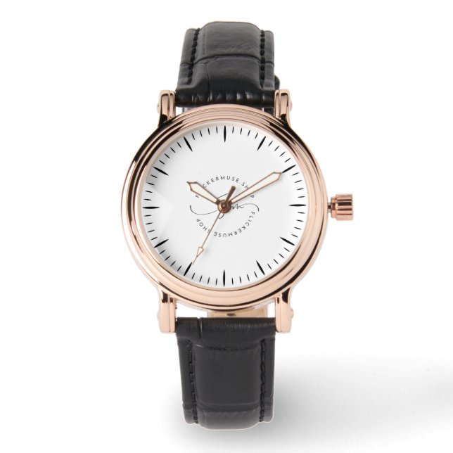 Flickermuse W's Rose Gold Vintage Horloge Originee (Voorkant)