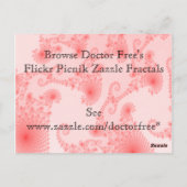 Flickr Picnik Zazzle Fractals Briefkaart (Achterkant)
