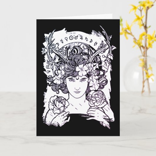 Flidais, Birthday Kaart (Gele Bloem)