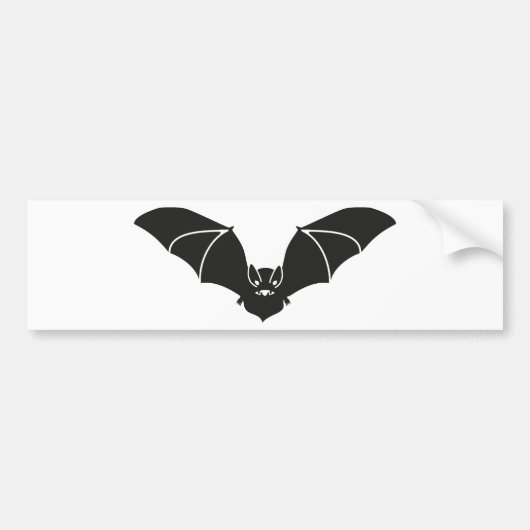 Fliegende Fledermaus Bumpersticker (Voorkant)