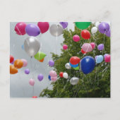fliegende Luftballon Briefkaart (Voorkant)