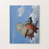 Fliegender Teddybär Legpuzzel (Verticaal)
