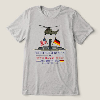 Fliegerhorst Kaserne Hanau Koude Oorlog Veteraan Tri-Blend Shirt