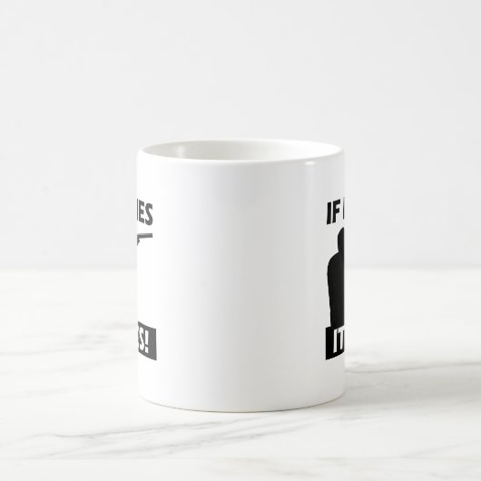 Flies Dies Funny Mug Koffiemok (Center)