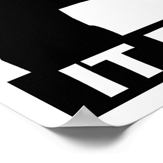 Flies Dies Funny Poster (Hoek)