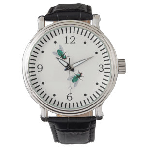 Flies Stuck in Watch-Gag Horloge