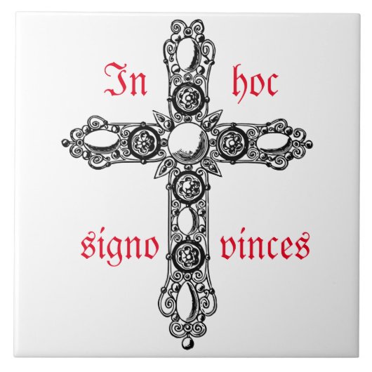 Fliese in hoc signo vinces tegeltje (Voorkant)