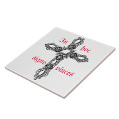 Fliese in hoc signo vinces tegeltje (Zijkant)