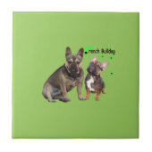 Fliese mit französische Bulldoggen Tegeltje (Voorkant)