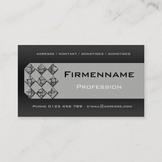 Fliesen Kacheln Visitekaartje (Voorkant)
