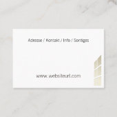 Fliesenleger Handwerk Visitekaartje (Achterkant)