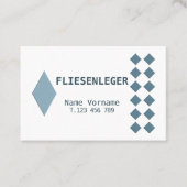 Fliesenleger Handwerker Visitekaartje (Voorkant)