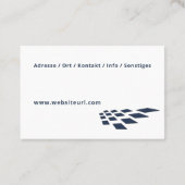 Fliesenleger Handwerker Visitekaartje (Achterkant)