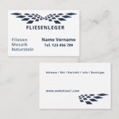 Fliesenleger Handwerker Visitekaartje (Voorkant / Achterkant)