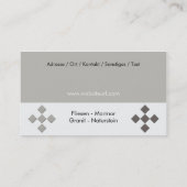 Fliesenleger- Handwerker Visitekaartje (Achterkant)