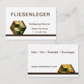 Fliesenleger Visitekaartje (Voorkant / Achterkant)