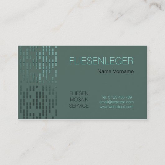 fliesenleger visitekaartje (Voorkant)