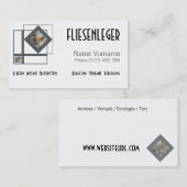 fliesenleger visitekaartje (Voorkant / Achterkant)