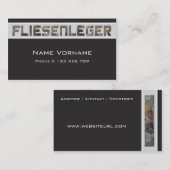 Fliesenleger Visitekaartje (Voorkant / Achterkant)
