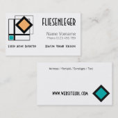 fliesenleger visitekaartje (Voorkant / Achterkant)