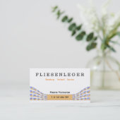 fliesenleger visitekaartje (Staand voorkant)