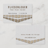 fliesenleger visitekaartje (Voorkant / Achterkant)