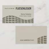 fliesenleger visitekaartje (Voorkant / Achterkant)