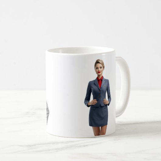 Flight Attendalized Mug Cft Koffiemok (Voorkant rechts)