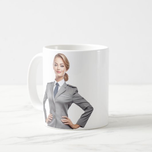 Flight Attendalized Mug Cft Koffiemok (Voorkant links)