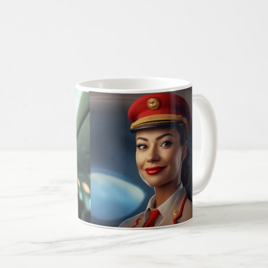 Flight Attendalized Mug Cft Koffiemok (Voorkant rechts)