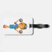 Flight Attendant Bagagelabel met Quote op Terug (Achterkant horizontaal)