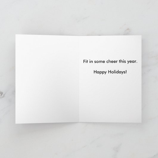 Flight Attendant en Elf Holiday Greeting Card Feestdagen Kaart (Binnen)