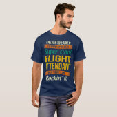 Flight Attendant Gifts Grappige Waardering T-shirt (Voorkant volledig)