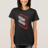 Flight Attendant Job Title Appreciation Retro T-shirt (Voorkant)
